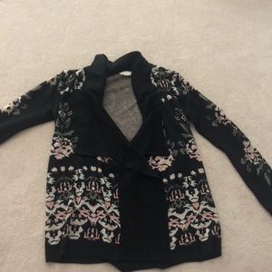Urban Outfitters Black Printed Cardigan